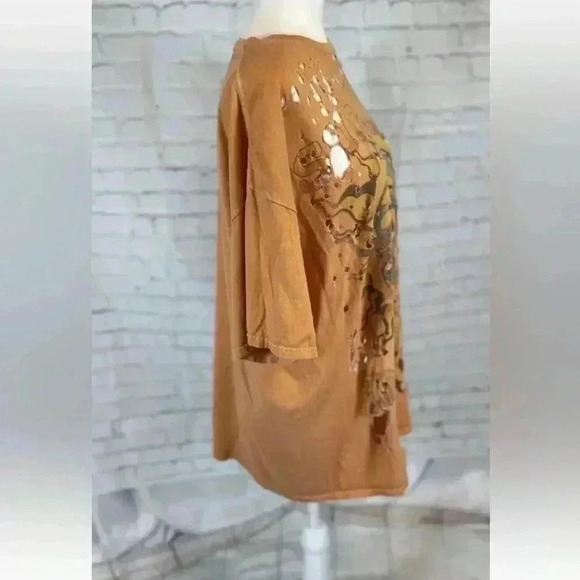 Sublime Long Beach Sun Orange Destroyed Oversized Tee T Shirt Top Rock 90’s S M - Picture 8 of 14